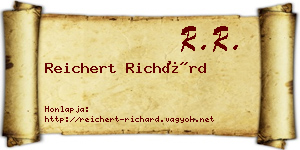Reichert Richárd névjegykártya