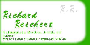 richard reichert business card